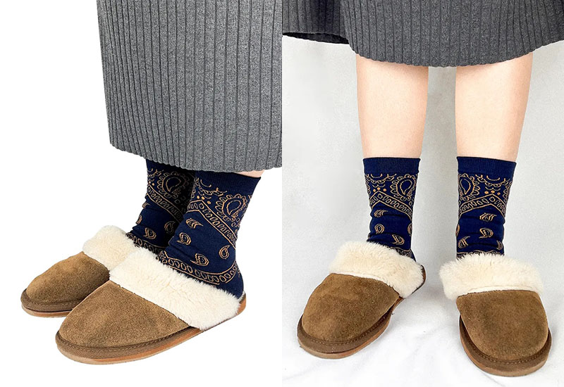 變形蟲-深藍 厚襪款(2種尺寸)